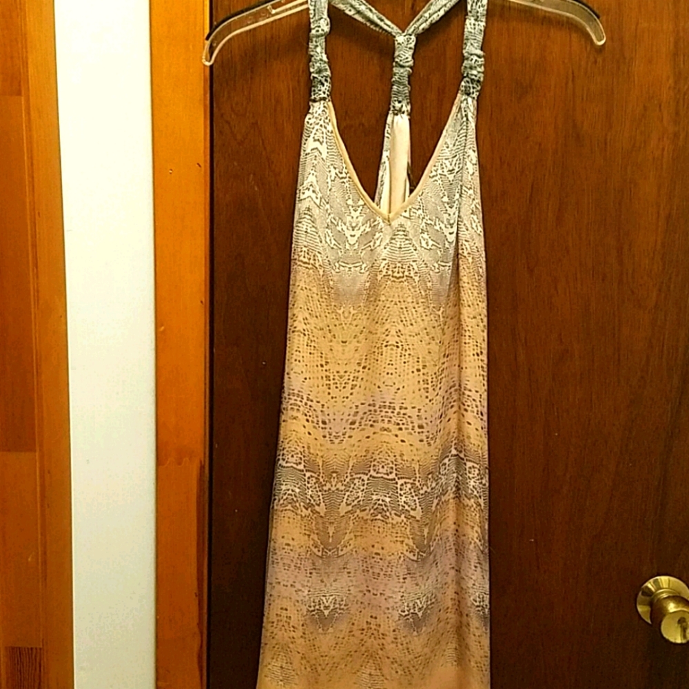 Snake print dress